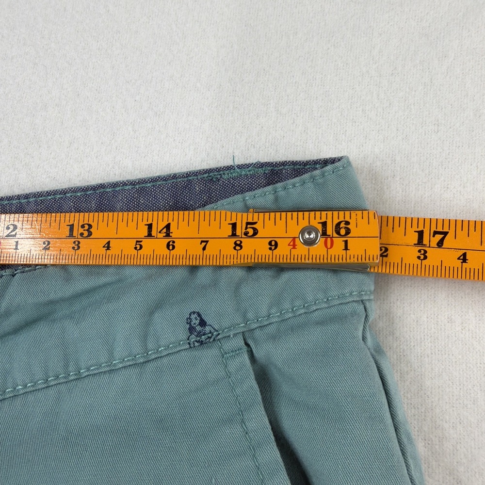 Beverly Hills Polo Club Mens Shorts 32 Blue Golf Print Chino Flat Front 9 In - Picture 8 of 10